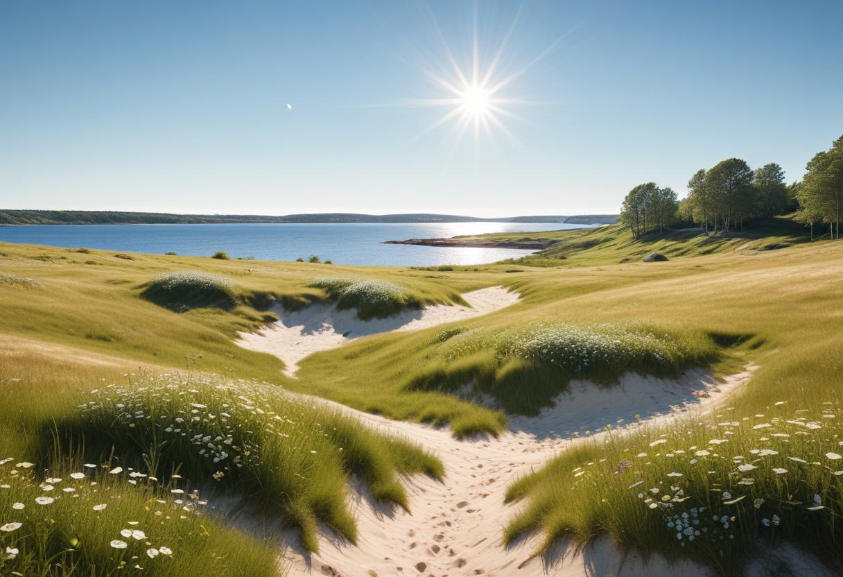 Sol, vind och vatten illustration