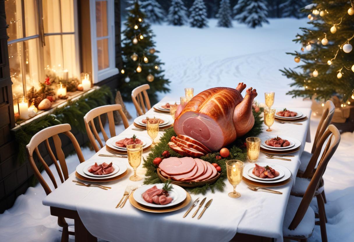 Vår julskinka har rymt – en rolig julsaga! illustration